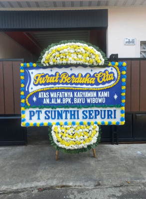 Papan Bunga Duka di Halongonan Timur